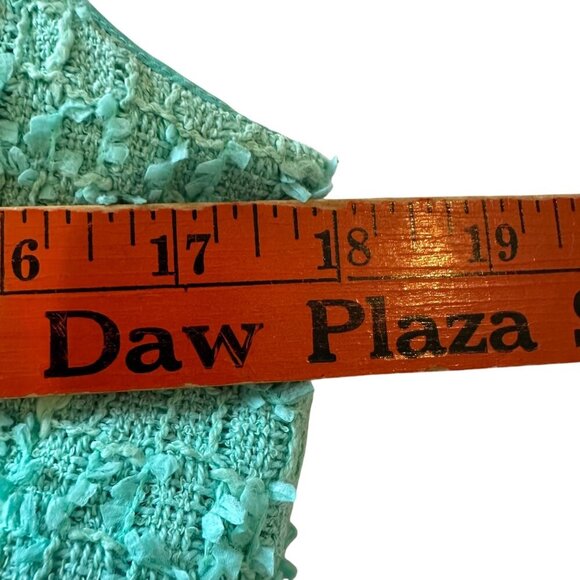 Kate Spade New York Sleeveless Tweed Textured Sheath Dress Size 12 Teal - Picture 16 of 16